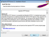 Informacje dotyczące instalacji serwera Apache