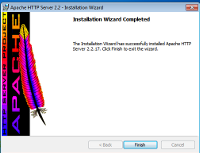 Zakończenie instalacji serwera Apache