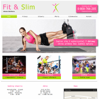 Strona klubu fitness i siłowni